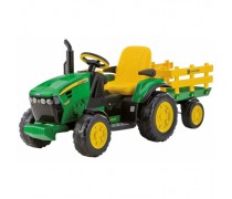 Vaikiškas akumuliatorinis traktorius su priekaba | John Deere | Peg Perego IGOR0047